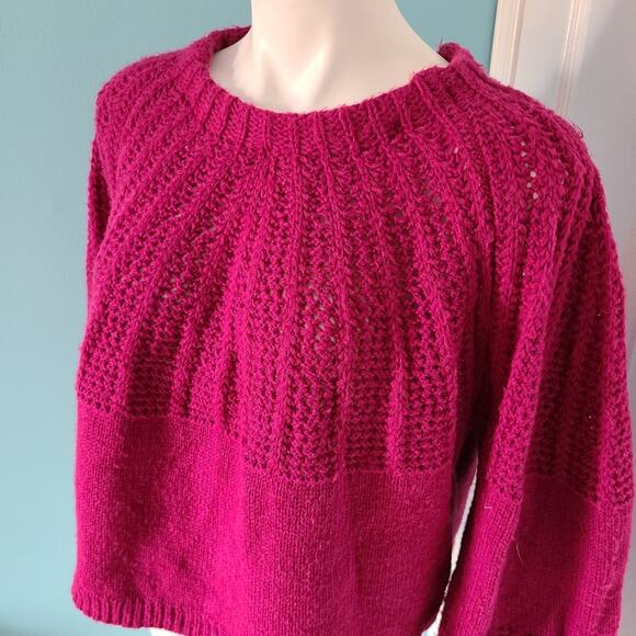 Top Shop Thick Sweater Magenta Pink Size 10 - Picture 2 of 5
